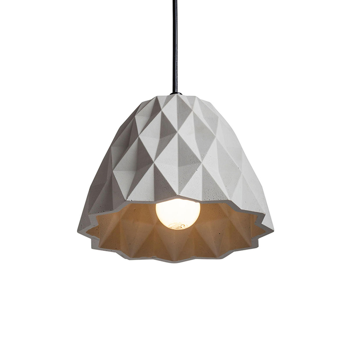 PENDELLEUCHTE NAPLES Beton 7 W - Grau, Metall (30/30/120cm) - Rendl