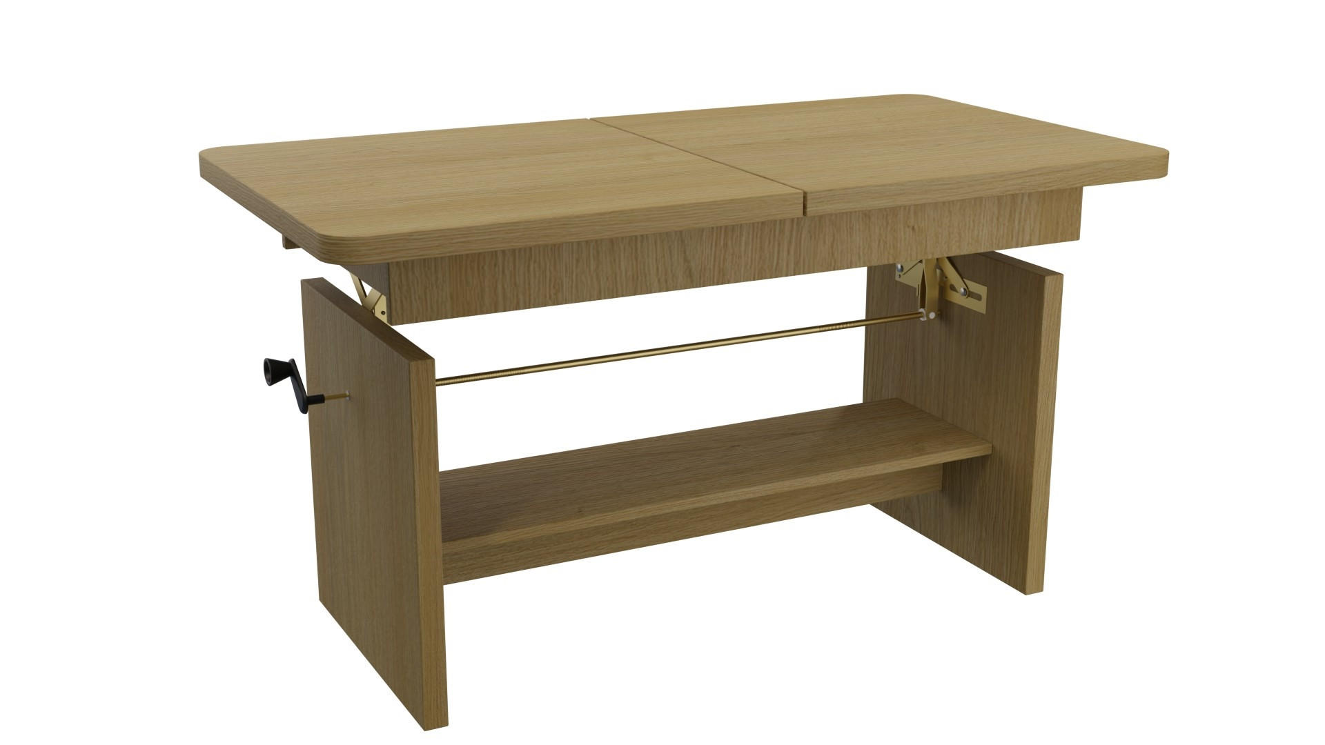 ESSTISCH BRANT Ausziehbar 116 - 156 / 62 x 70 cm - Eichefarben/Akaziefarben, Holz (116/62/70cm) - MASSENO