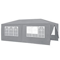 PARTYZELT Wedau - Dunkelgrau, Kunststoff/Metall (600/255/300cm) - casa.pro