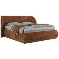 POLSTERBETT CAELA CLASSIC 200/200 - Orange Cord - MIRO LUX - Orange, Textil (200/200cm) - MKS