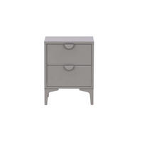 NACHTSCHRANK Hellgrau - Hellgrau, Holzwerkstoff (45/59/40cm) - ebuy24