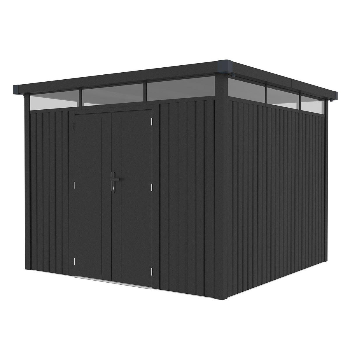 GERÄTEHAUS Luzern Pro Anthrazit - Anthrazit, Metall (294/222/294cm) - Juskys