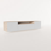 LOWBOARD VAREN 200/41/40 cm, Hängender TV-Schrank Eiche Artisan - Eiche Artisan, Holzwerkstoff (200/41/40cm) - MASSENO