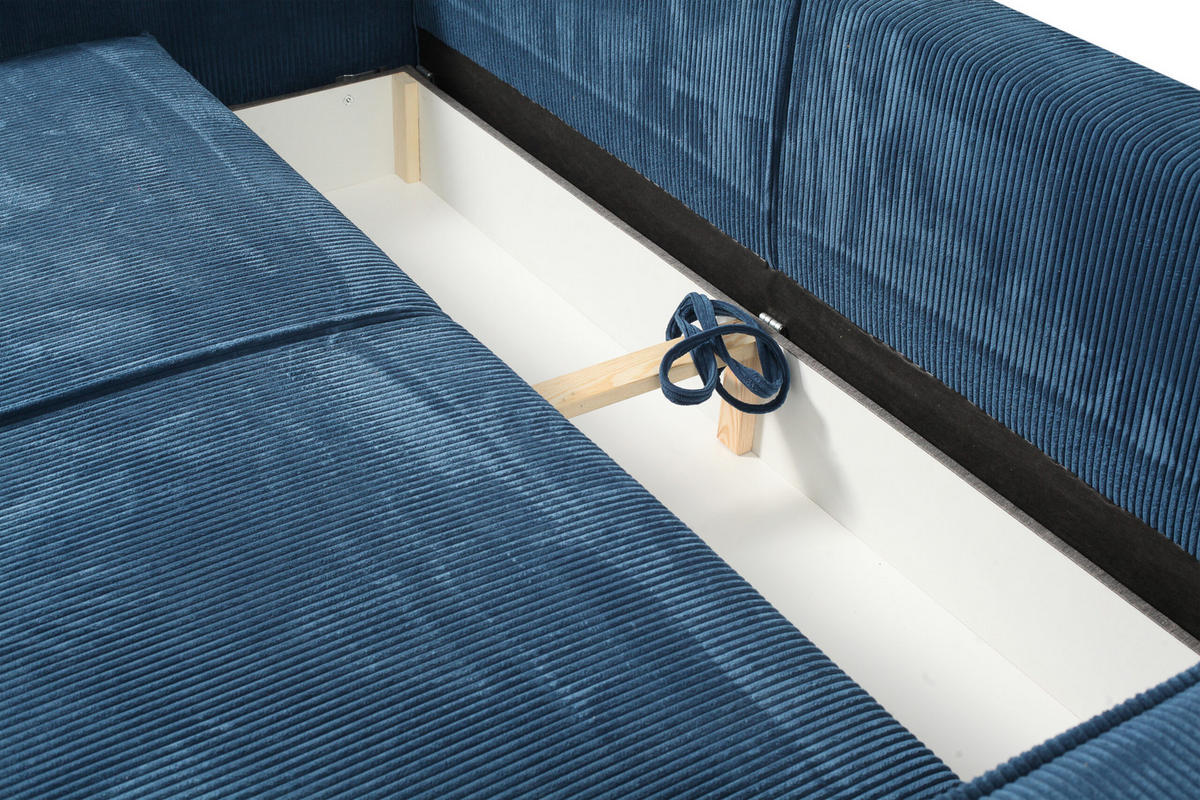 SCHLAFSOFA mit Bettkasten Grau Anthrazit - Dunkelgrau, Textil (255/85/105cm) - Furnisell