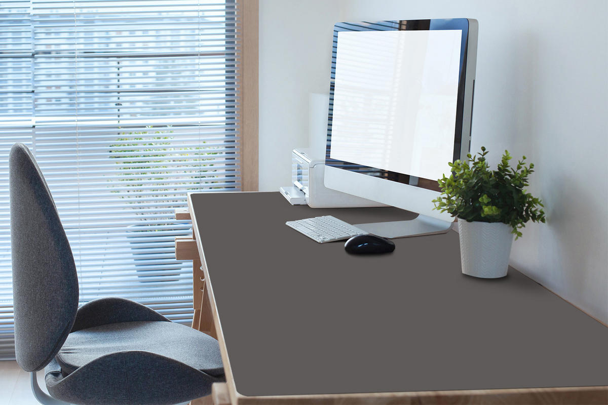 SCHREIBTISCHUNTERLAGE 120x60 cm Dunkelgrau - Dunkelgrau, Kunststoff (1.6/120/60cm) - ArtPrintCave