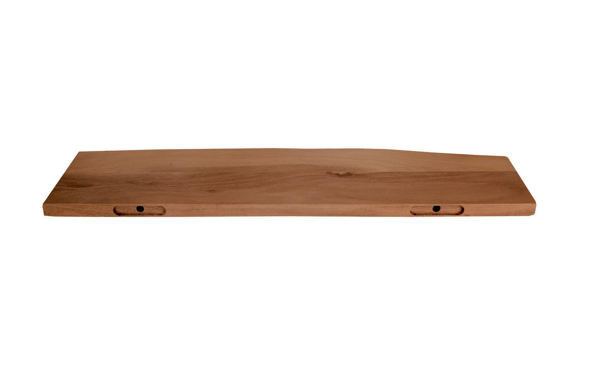WANDREGAL AMANDA - Braun/Akaziefarben, Holz (80/3/20cm) - SAM