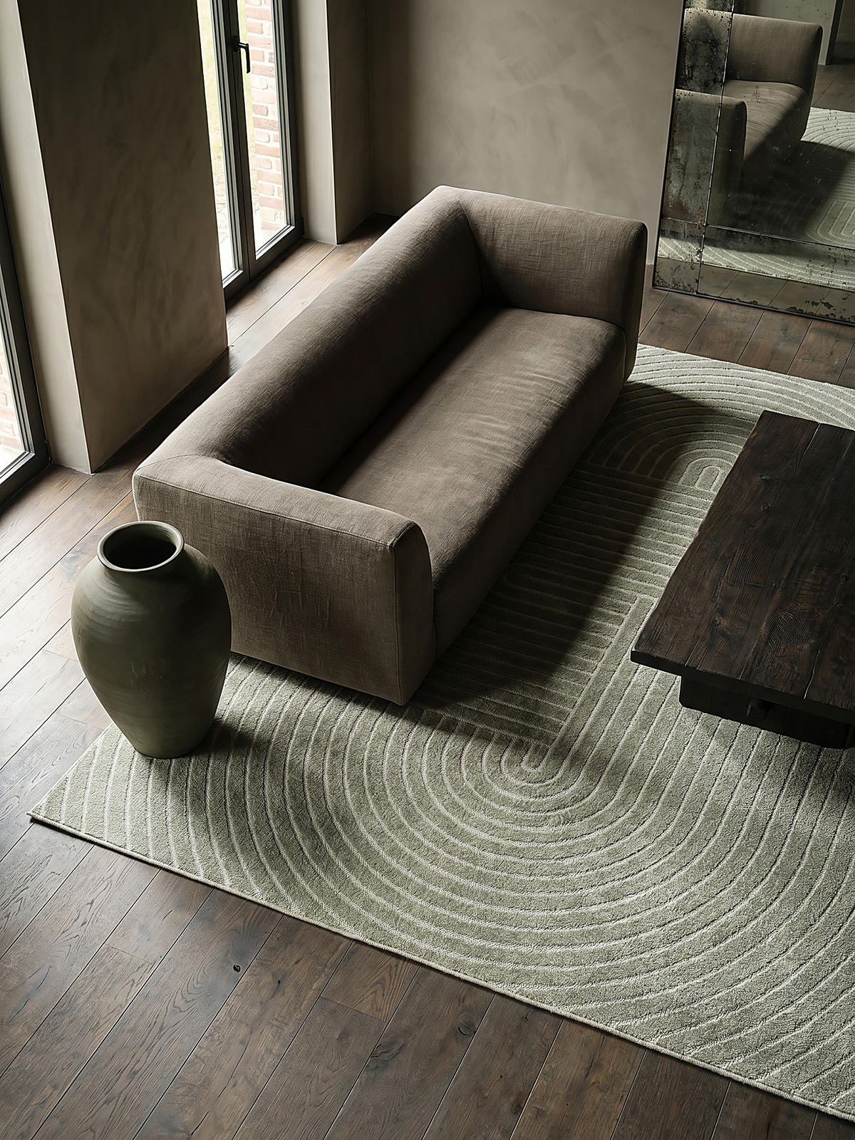 TEPPICH Outdoor Geometrisch MEZEN Polypropylen Grün 120 x 160 cm - Grün, Textil (120/160cm) - KADIMA DESIGN