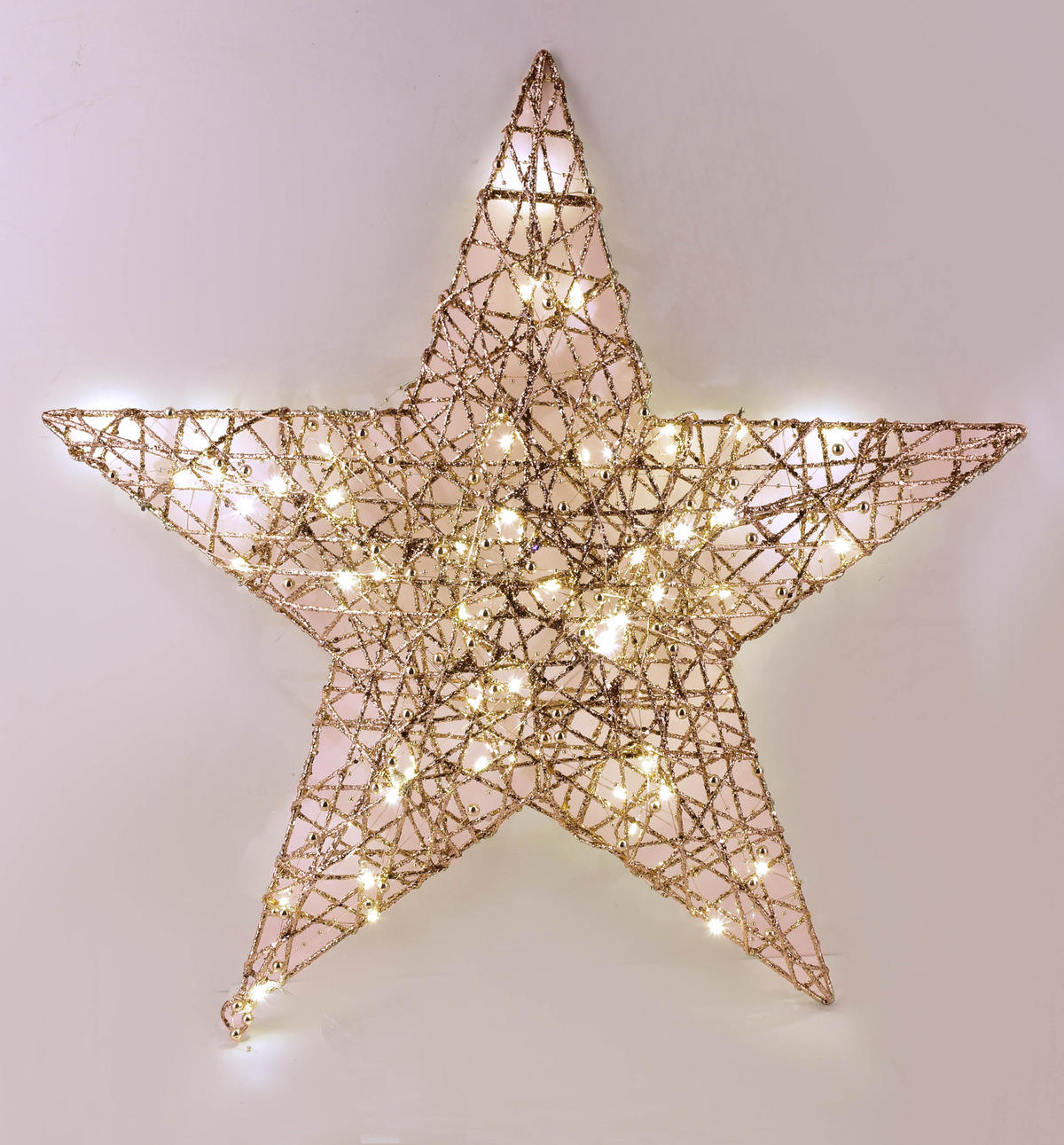 LED-DEKOLEUCHTE Santa Lila Kupferfarben 63x60x9 cm Kunststoff - Kupferfarben, Kunststoff (60/9/63cm) - Mondex