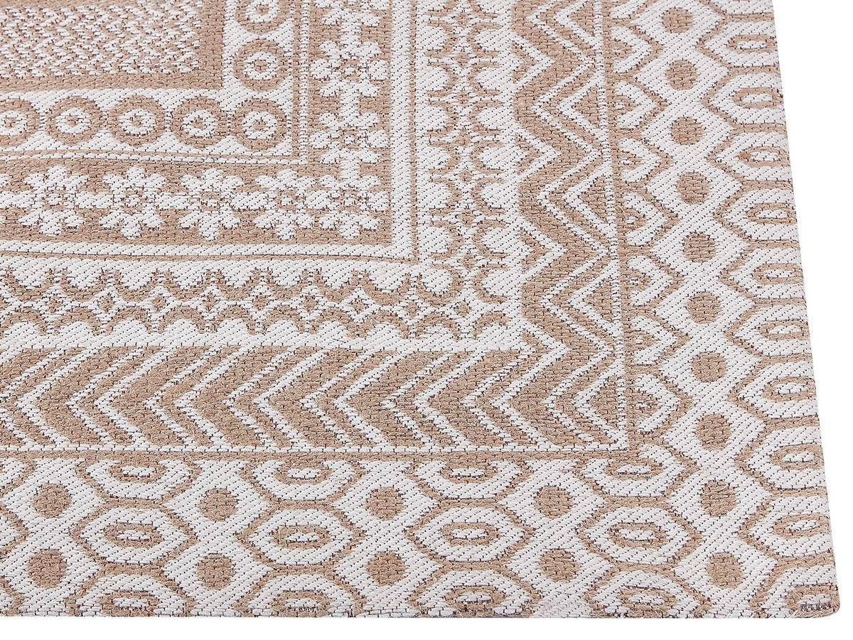 KURZFLOR-TEPPICH Baglar 230/160 cm - Beige, Naturmaterialen (160/230cm) - Beliani