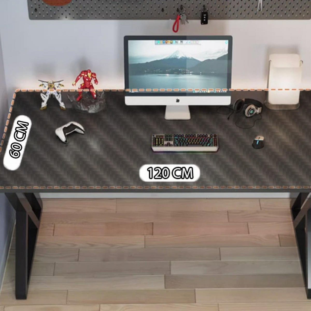 SCHREIBTISCH, schwarz 120x75x60cm - Schwarz, Holzwerkstoff (60/120/75cm)