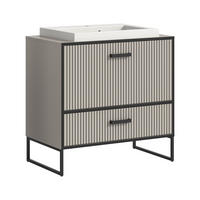 WASCHTISCH inkl. Waschbecken BAGNO (B/H/T: ca. 80/84/48 cm) in Kaschmir/Kaschmir - Kaschmir, Holzwerkstoff (80/84/48cm)