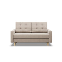 SOFA 2-SITZER MIT SCHLAFFUNKTION BLANK, Beige - Beige, Textil (152/88/92cm)