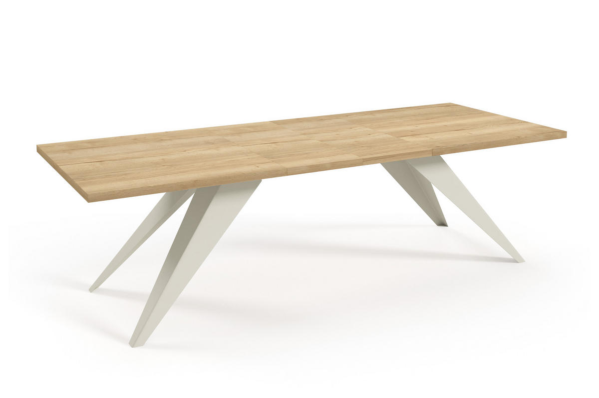 ESSTISCHE SENTO - Hellbraun/Kaschmir, Holzwerkstoff (80/140/76cm) - Meblini