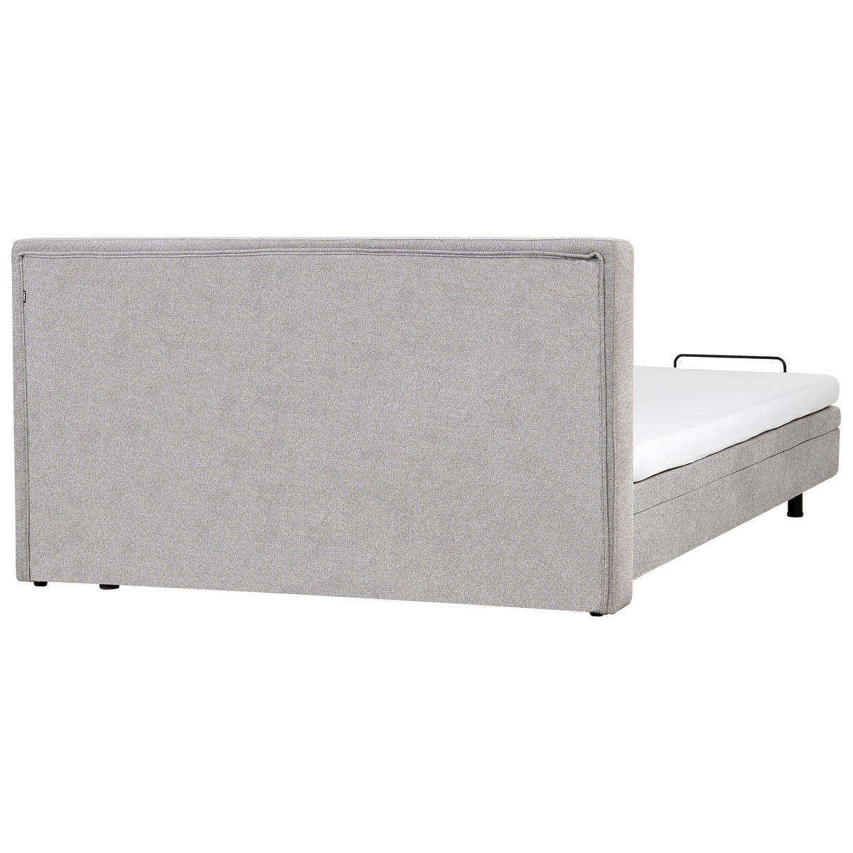 POLSTERBETT verstellbar 180x200 cm Grau Duke - Hellgrau, Textil (180/200cm) - Beliani