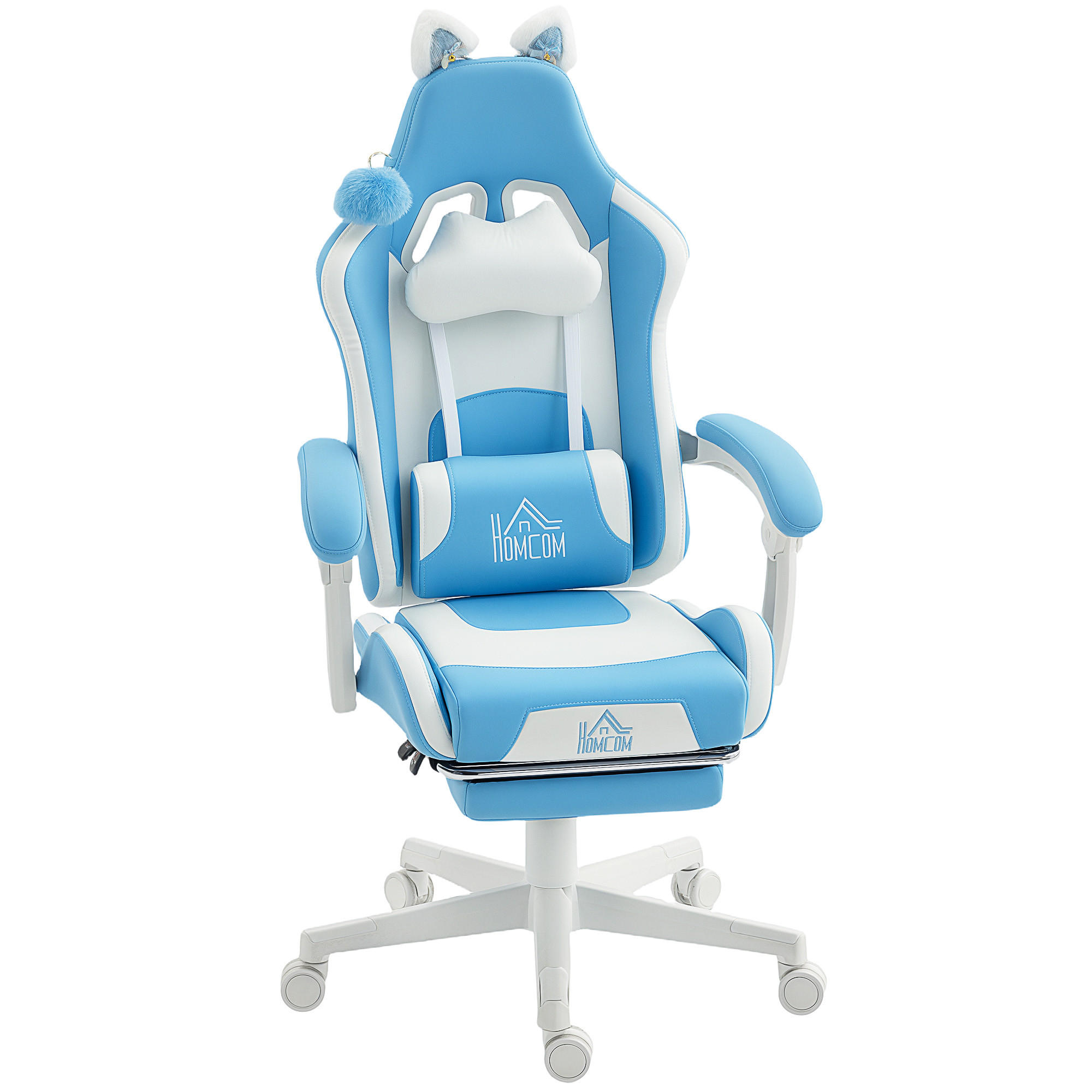 Design IN Gaming-Sessel Hellblau 62x124x65 cm