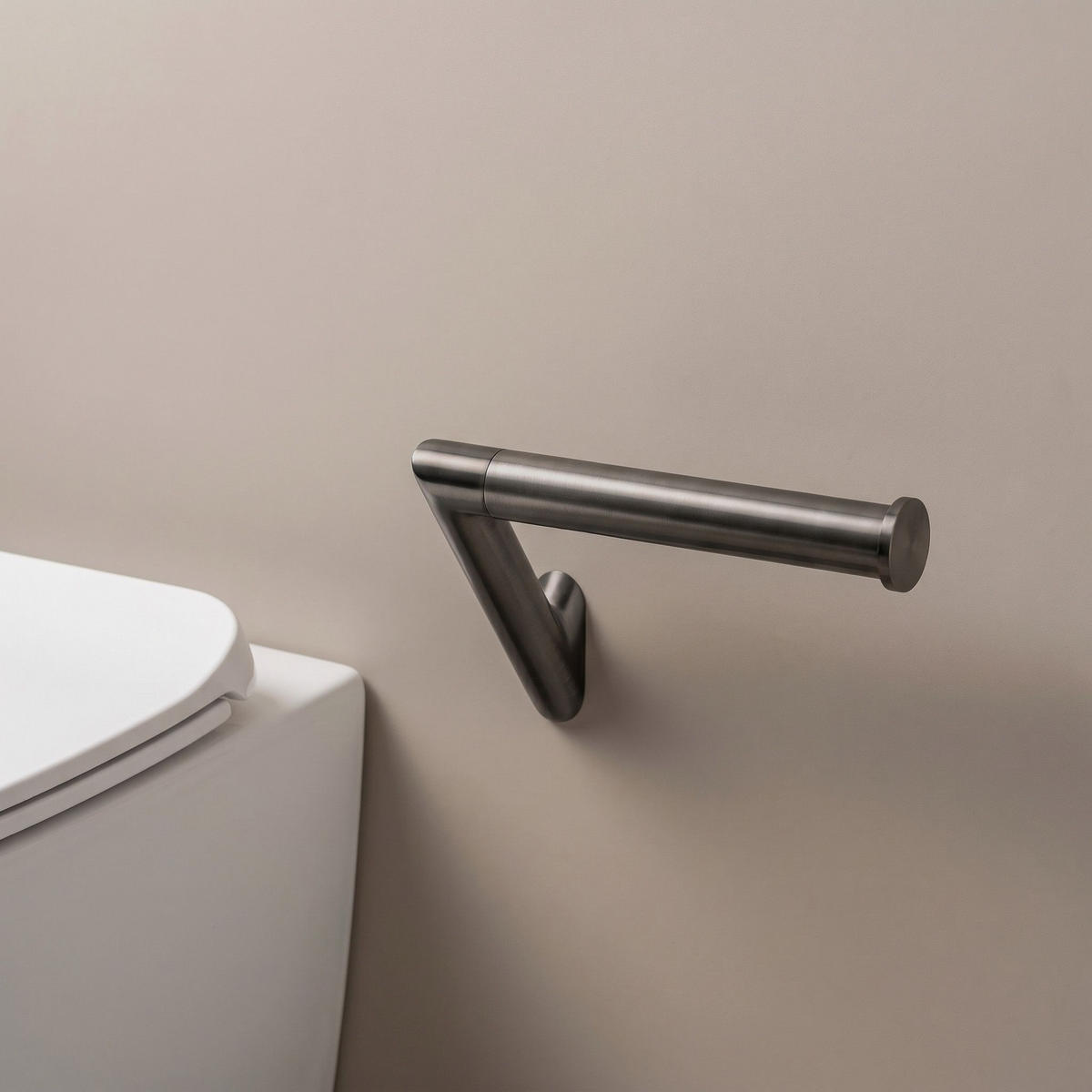 HALTER Für Toilettenpapier Rea Will Titan - Titanfarben, Metall (14.5/8.5/8cm) - REA