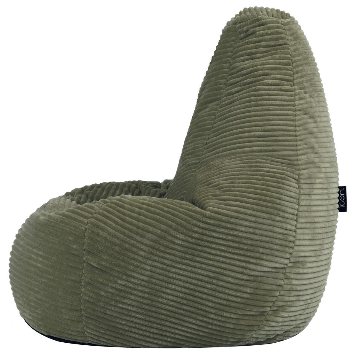 SITZSACK für Kinder Sessel aus Cord 2-tlg. - Salbeigrün, Textil (69/59/65cm) - icon
