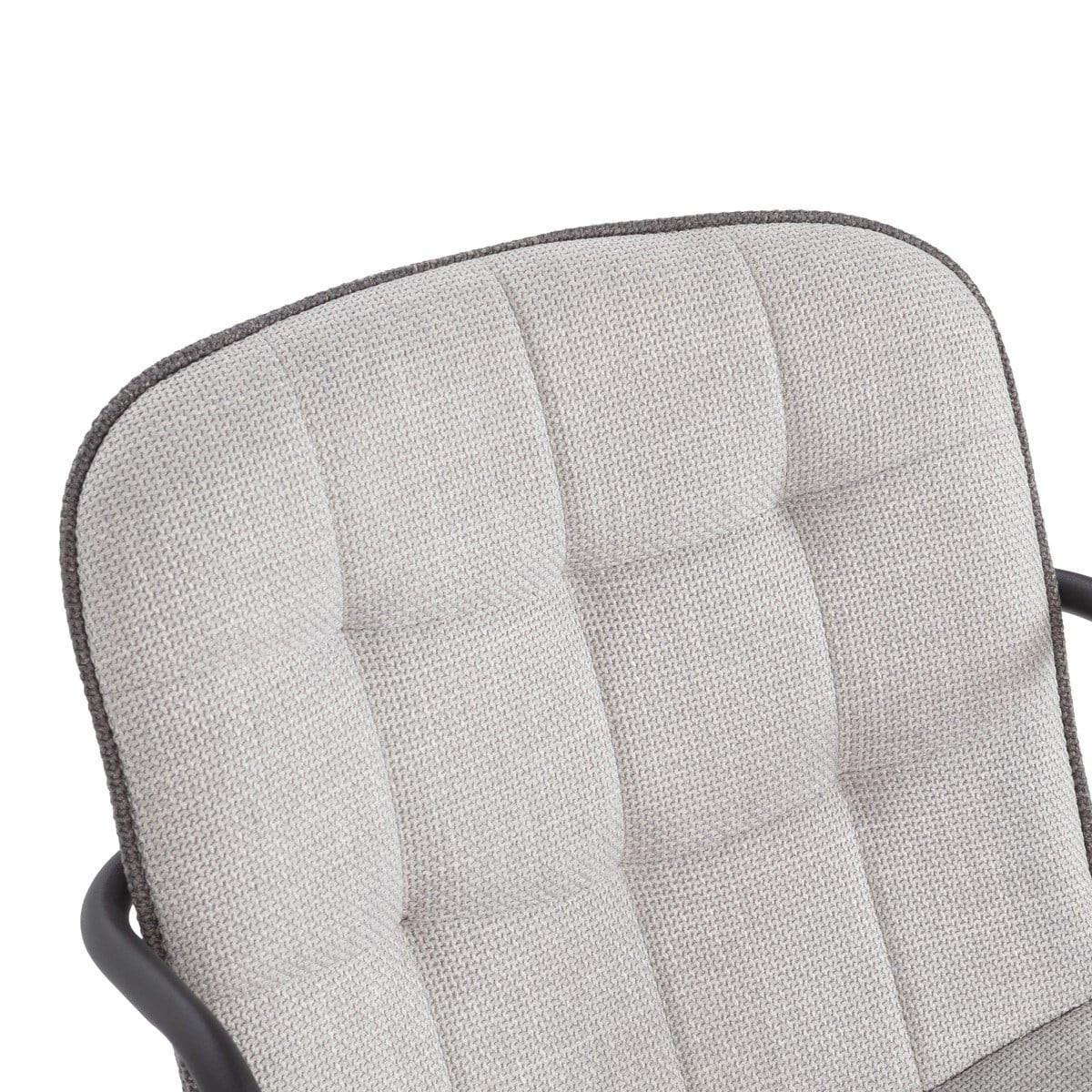 STÜHLE 4er-Set aus Stoff mit Metallbeinen 59/46/51 cm - Hellgrau, Textil (59/46/75cm) - Calicosy