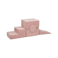 SCHAUMSTOFF-BAUSTEINE für Kinder, Shape, Cord, Puderrosa - Hellrosa, Textil (45/30/169cm) - MeowBaby