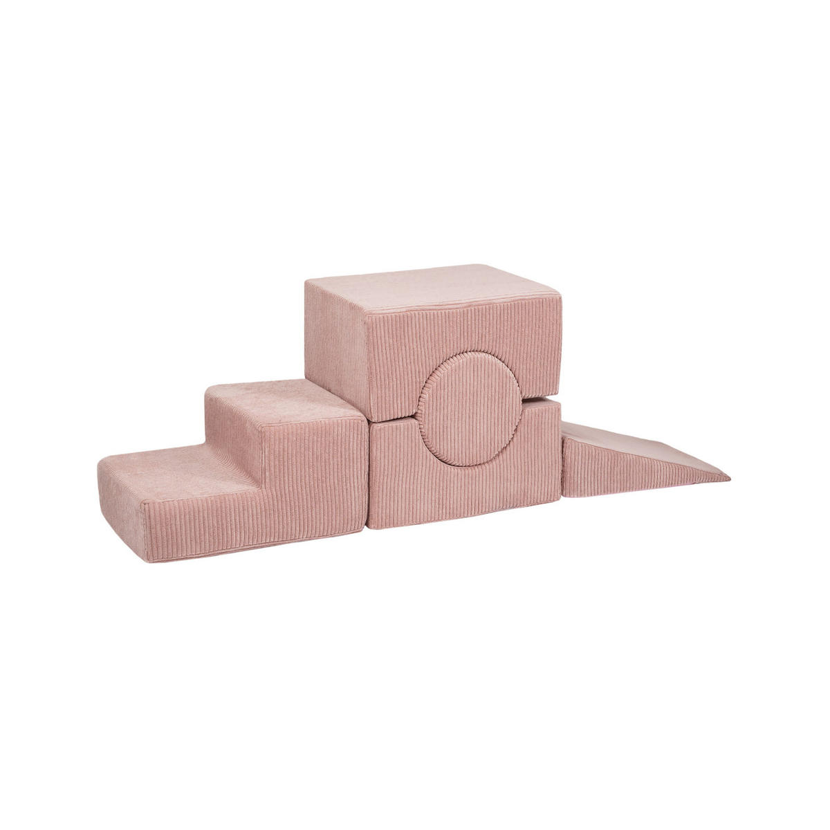 SCHAUMSTOFF-BAUSTEINE für Kinder, Shape, Cord, Puderrosa - Hellrosa, Textil (45/30/169cm) - MeowBaby