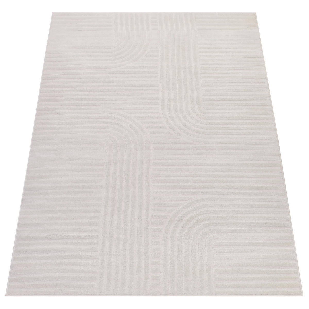 TEPPICH HYGGE Weiß 300/400 cm - Weiß, Kunststoff (300/400cm) - Tapiso