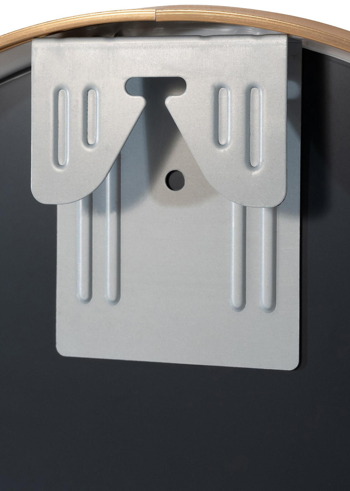 WANDSPIEGEL Gdansk Metall Gold matt Runder Spiegel - Goldfarben, Metall (60/60/3cm) - DELUKE