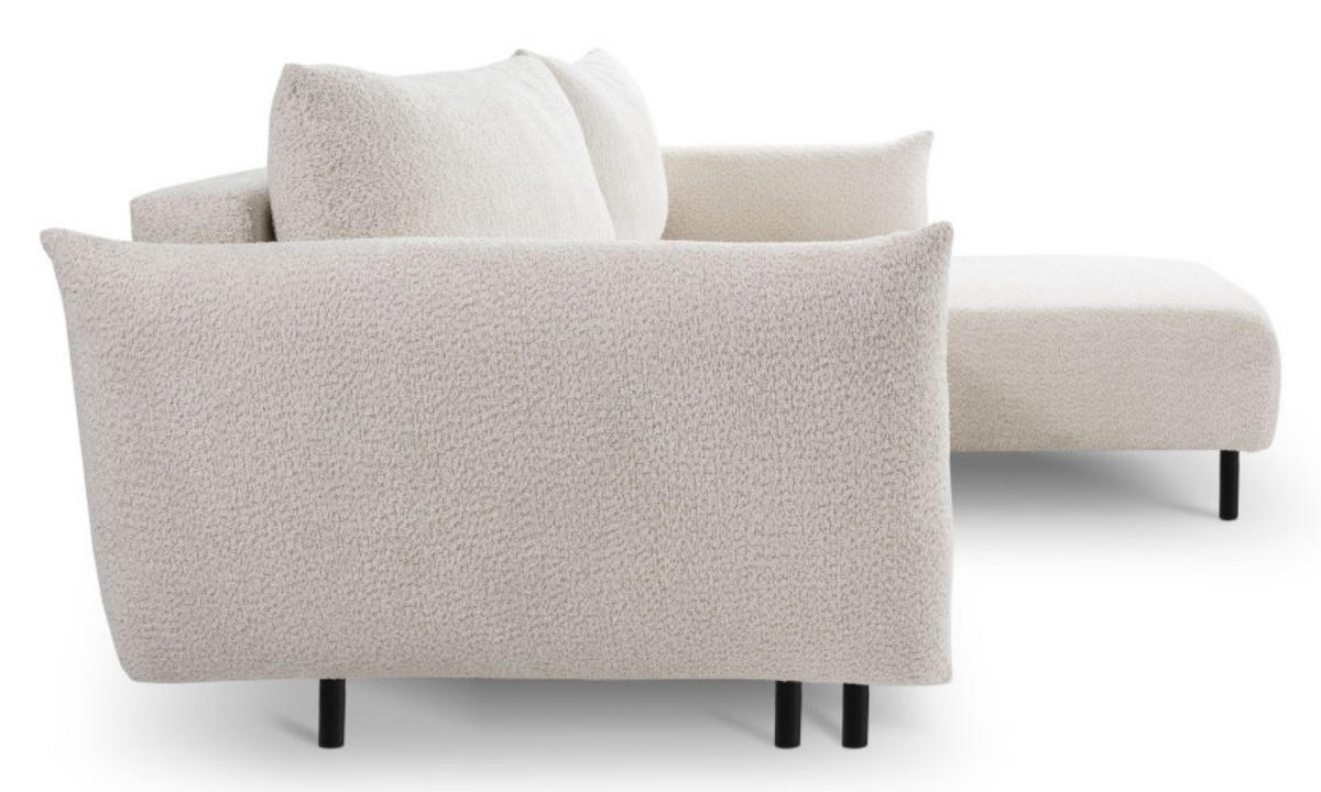ECKSOFA Beige DELI Mit Schlaffunktion Rechts - Beige, Textil (171/257cm) - Sepro Meble