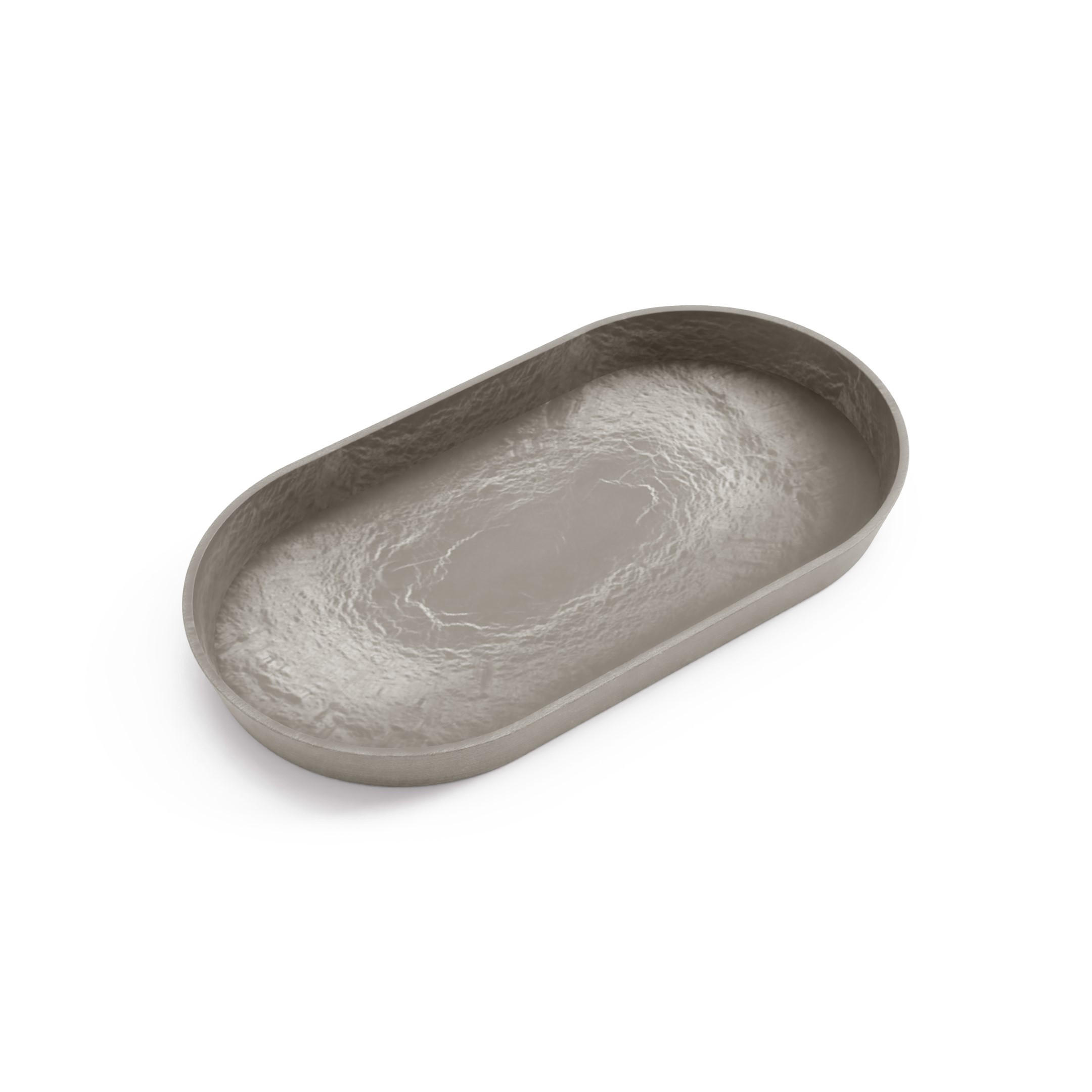 BLUMENTOPFUNTERSETZER Tokyo 28,4/15,4/2,4 cm Taupe - Taupe, Kunststoff (28.4/2.4cm) - Ecopots