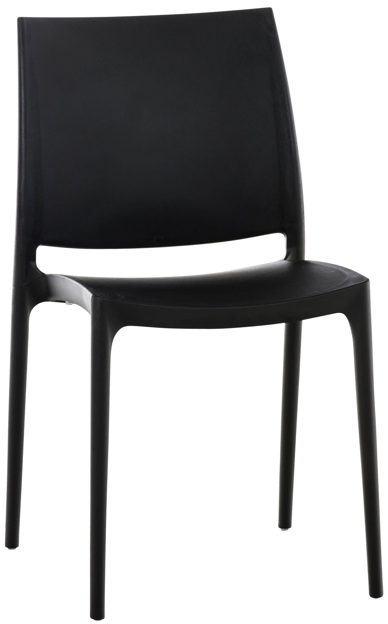 GARTENSTUHL Kunststoff schwarz - Schwarz, Kunststoff (44/81/50cm) - CLP