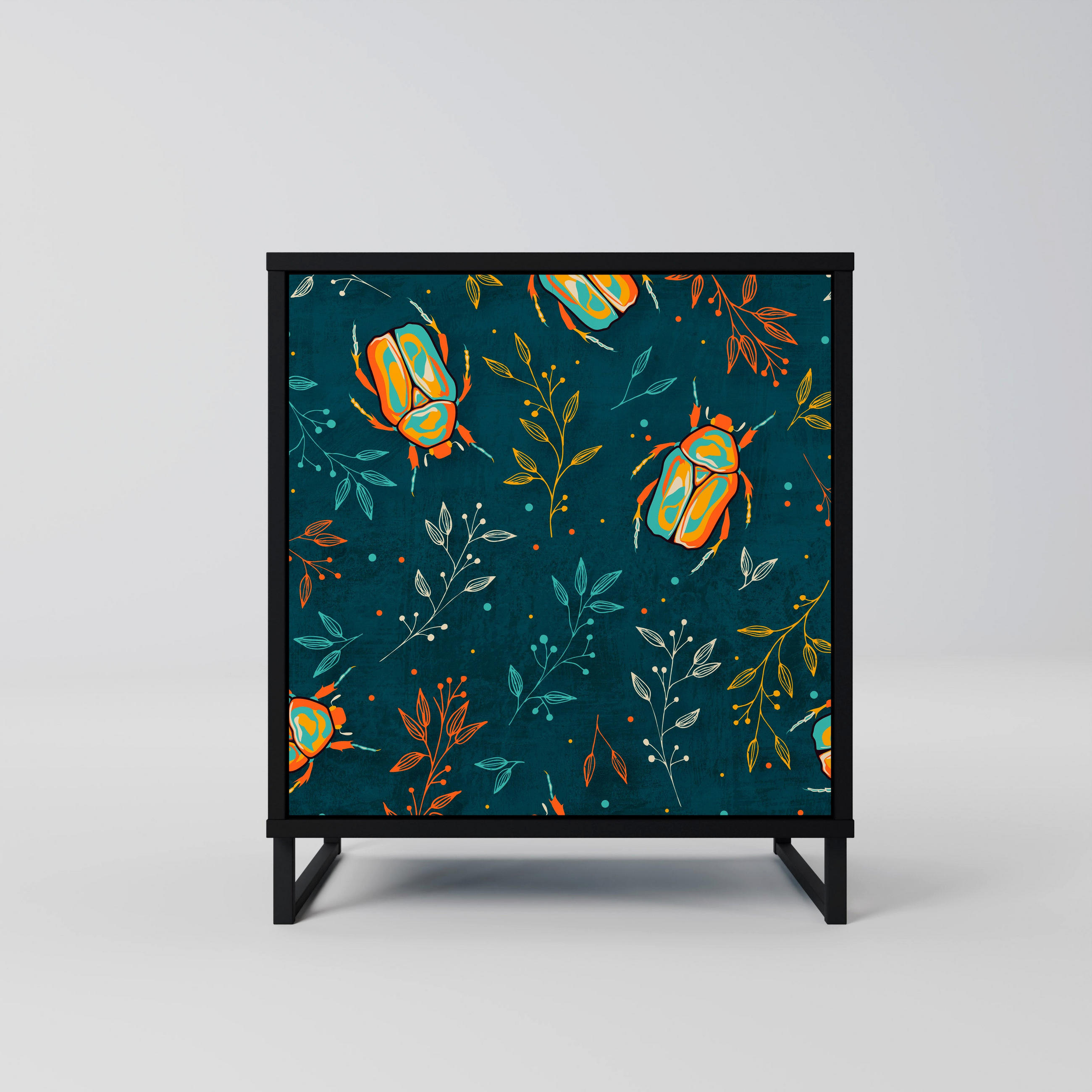 SpaceRebels Sideboard Schwarz 57.5x67.5x42 cm
