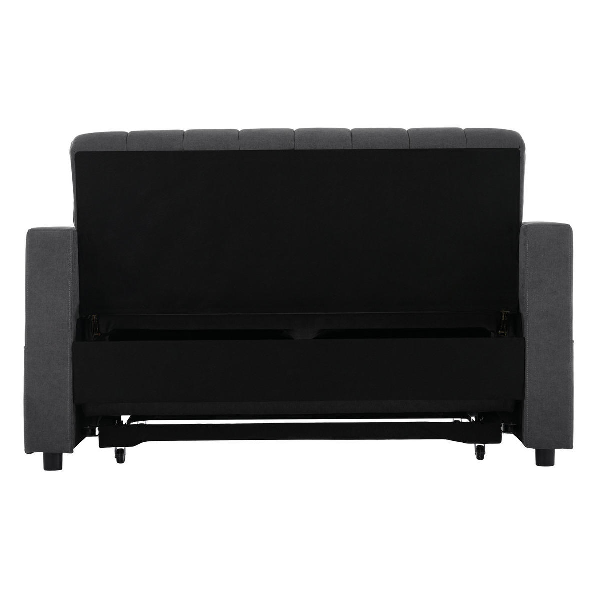 SCHLAFSOFA 136/84/84 cm in Grau – mit 3-fach verstellbarer Rückenlehne - Grau, Textil (136/84/162cm) - BEAOK