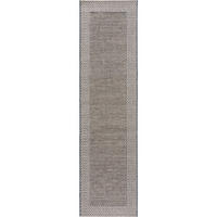 VNITŘNÍ a venkovní běhoun River Béžová/Modrá 67x240 cm - béžová, textil/umělá hmota (67/1cm) - KUNSTLOFT