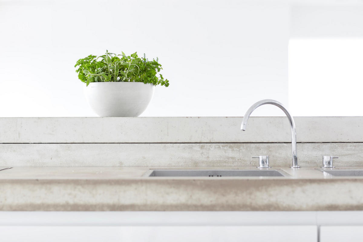 BLUMENTOPF Brussels 25/12 cm Weiß - Weiß, Kunststoff (25/12cm) - Ecopots