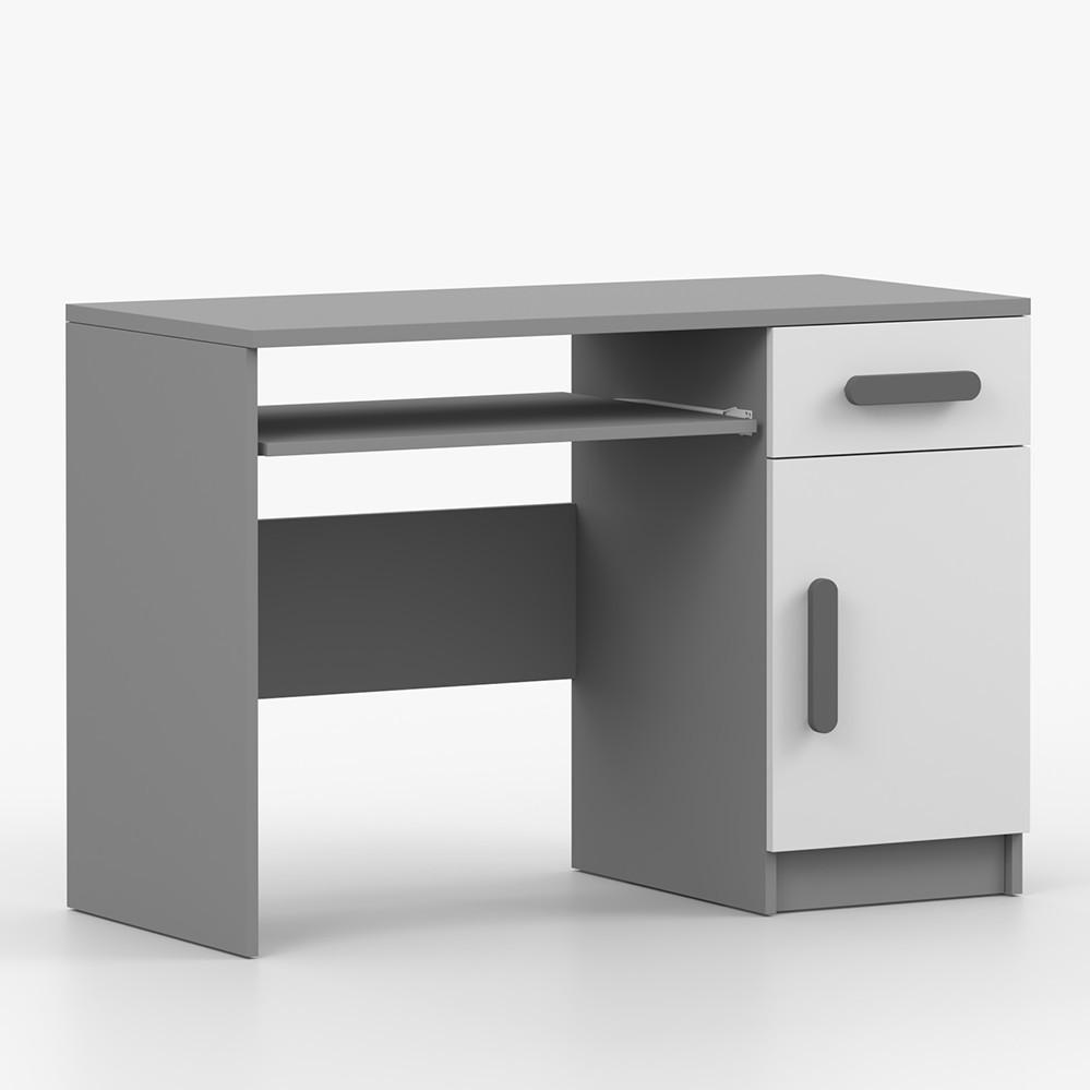 imoebel24 Kinderschreibtisch Grau 110x75x50 cm