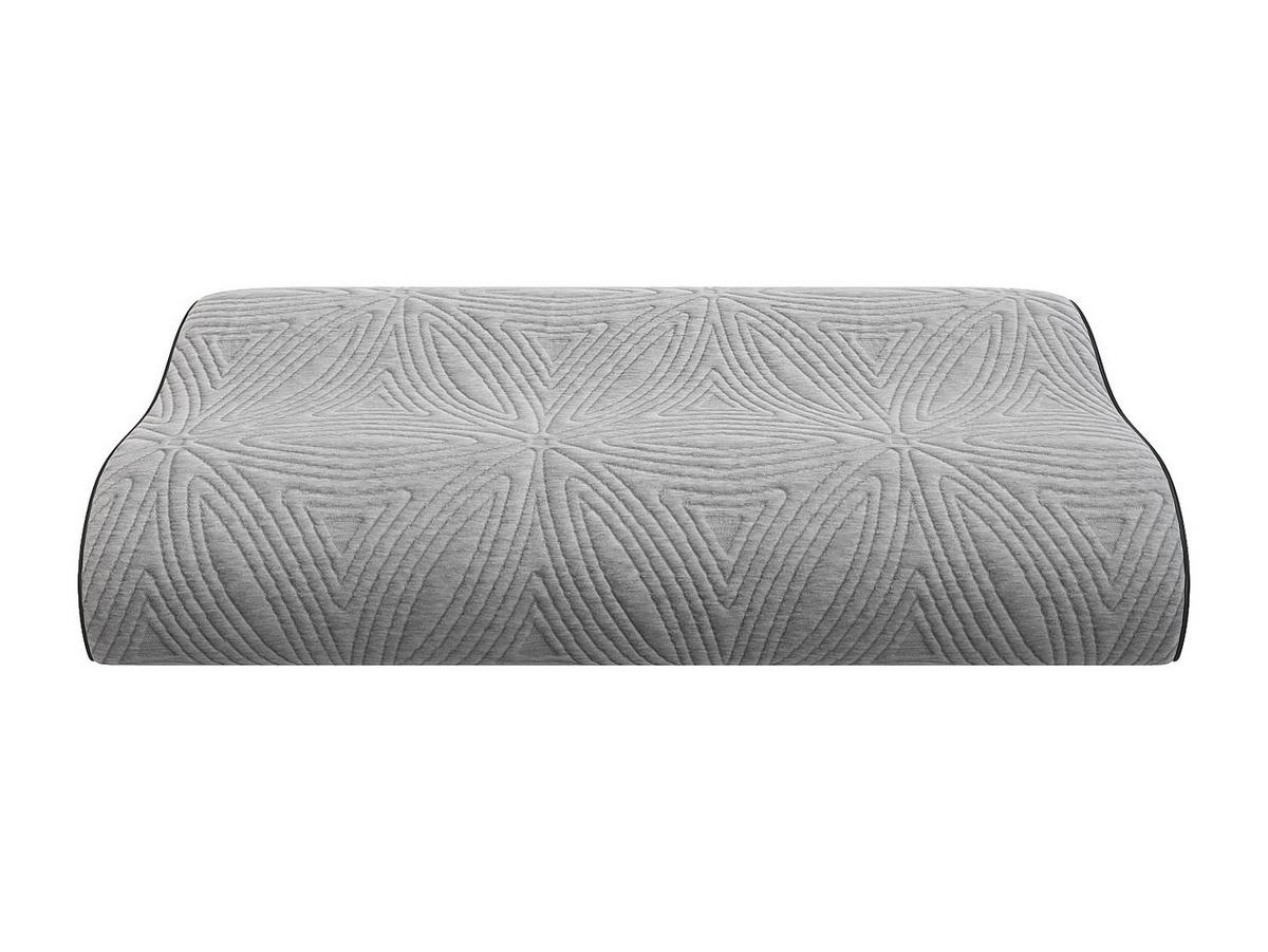 ERGONOMISCHES Kopfkissen fest - Memory Schaum - Mit abnehmbarem Bezug - 38 kg/m³ - 40 x 60 - Grau - VIANCA - Grau, Textil (60/40cm) - Vente-Unique