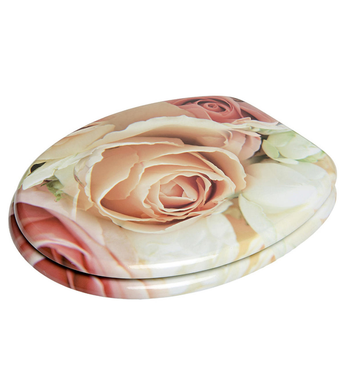 WC-SITZ Rosa Rose - Pink, Holzwerkstoff (38/6/47cm) - Sanilo