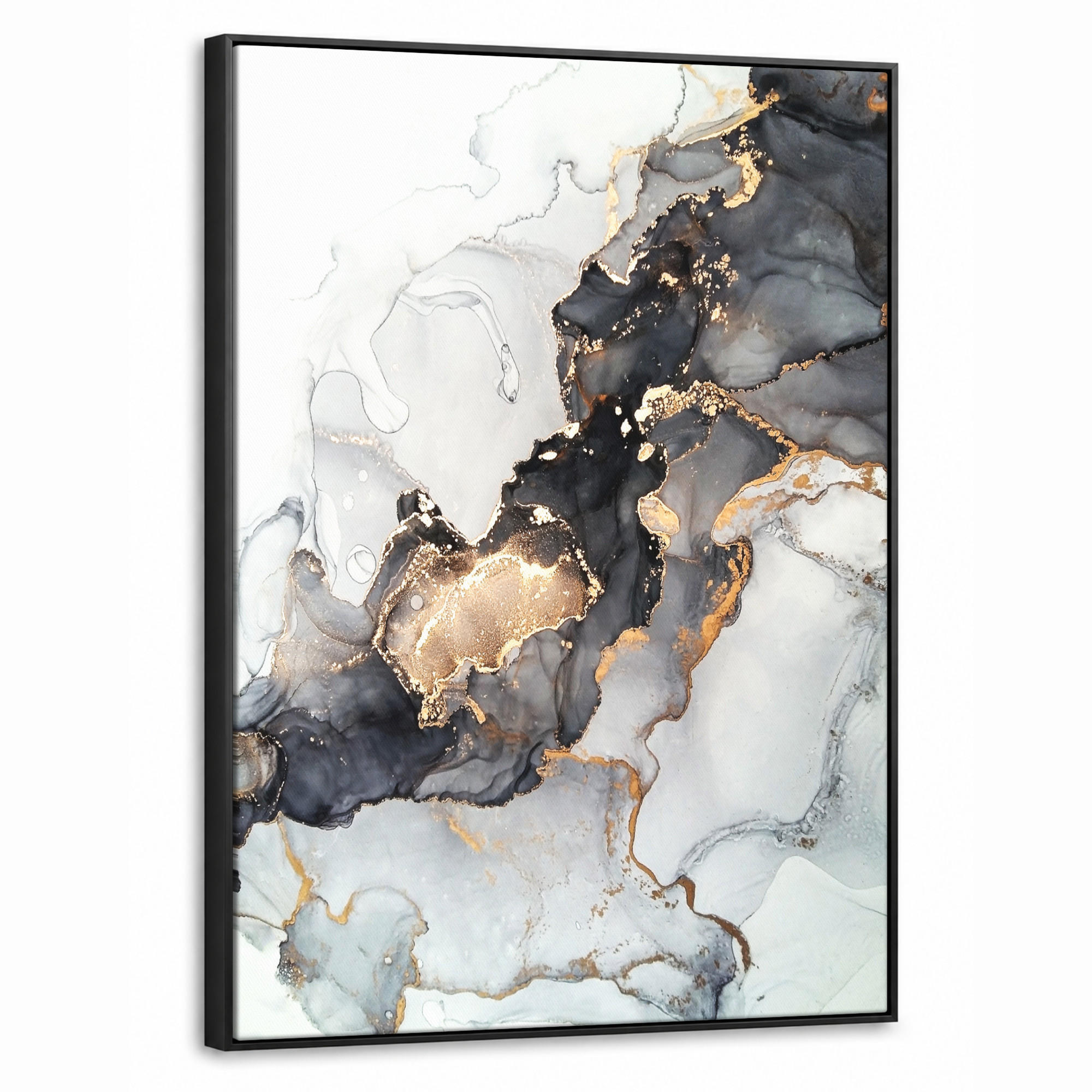 MuchoWow Leinwand Gold 70x100 cm