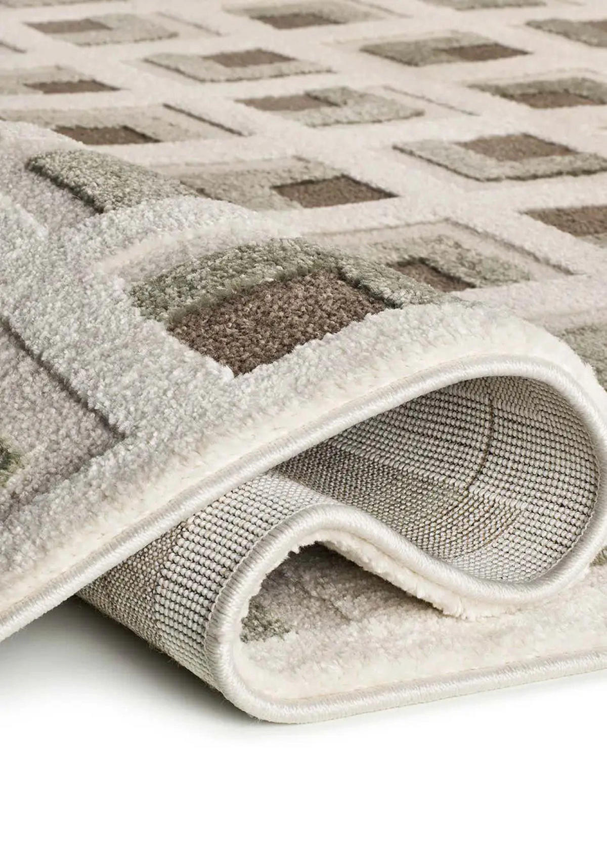 KURZFLORTEPPICH Braun / Weiß Candela 80/150 cm - Braun/Weiß, Naturmaterialien/Textil (80/150cm) - Atticgo