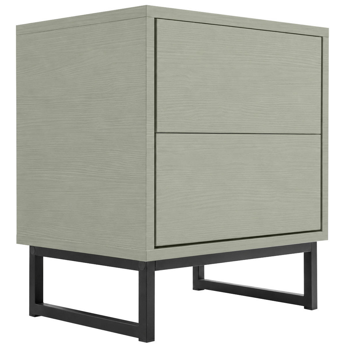 NACHTTISCH Giana mit 2 Schubladen, 43 cm, Eukalyptusfarbe - Eukalyptusholzfarben, Holzwerkstoff (43/48.5/34cm) - Beautysofa