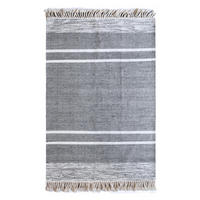 TEPPICH Kolena schwarz/weiß 120 x 180 cm - Schwarz, Textil (180/120cm) - The Rug Republic