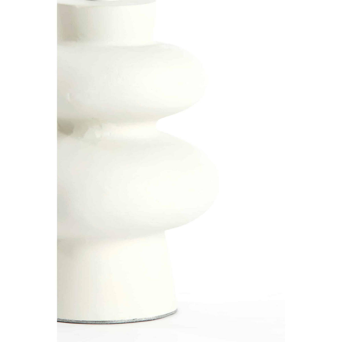 LAMPENFUSS Olona Weiß 13/13/20 cm - Weiß, Metall (13/13/20cm) - Light & Living