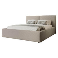 POLSTRBETT Santos Boucle - Beige/Schwarz, Holzwerkstoff/Kunststoff (120/200cm) - MIRJAN24