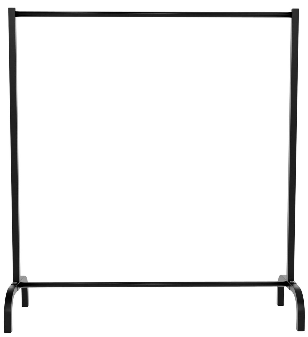 KLEIDERSTÄNDER 120x38x120 cm-schwarz-Metall - Schwarz, Metall (120/120/38cm) - CLP