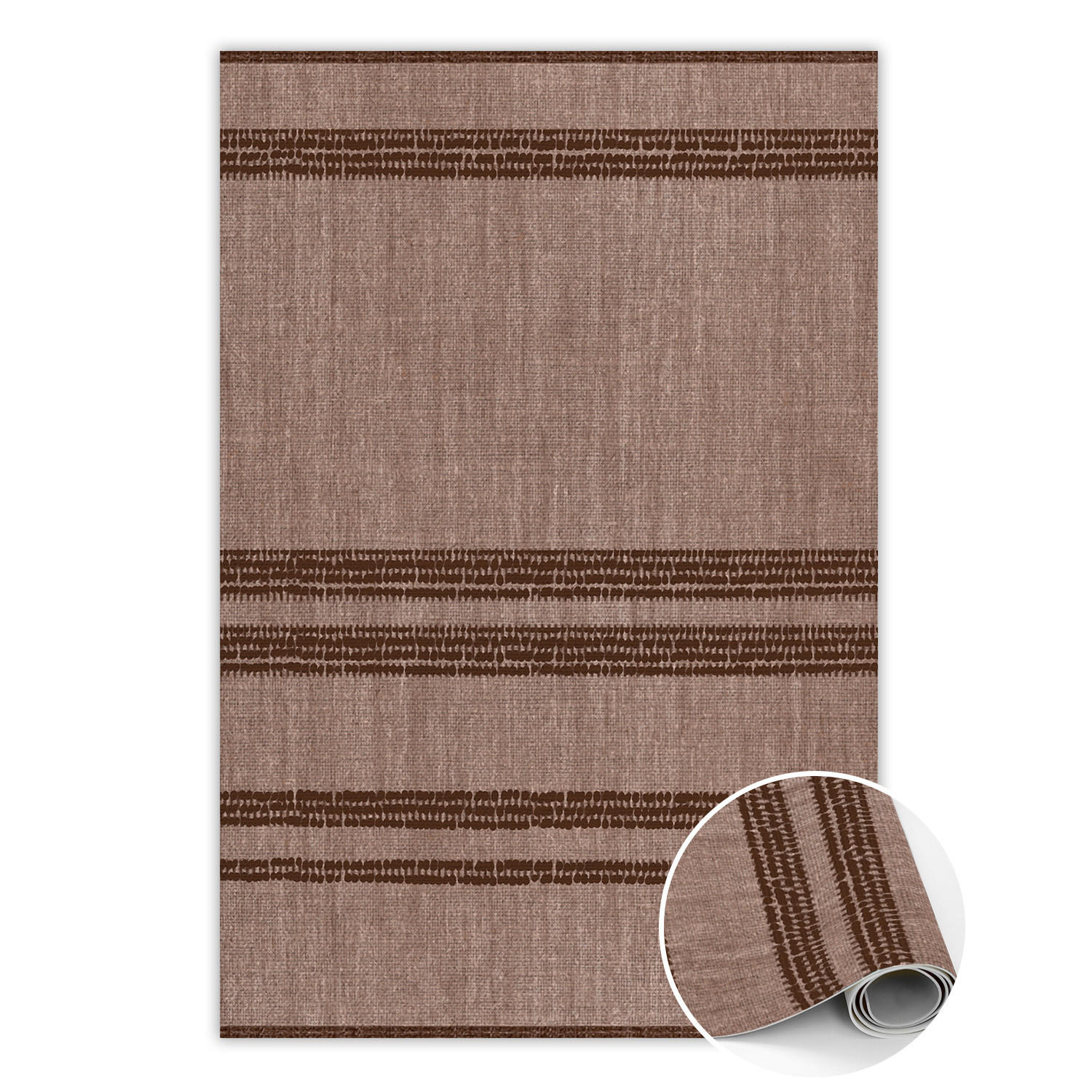 VINYL-TEPPICH 225x150 cm Braun - Braun, Kunststoff (150/1.6cm) - ArtPrintCave