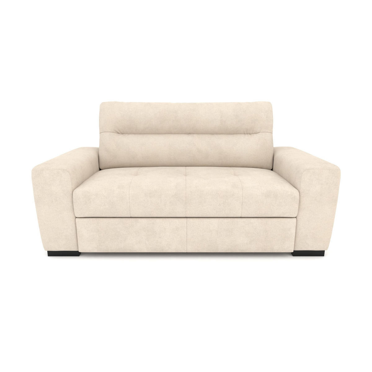 2-SITZER Carlisle Chenille Beige 183/97/93 cm - Sahara, Kunststoff/Textil (183/93/97cm) - foamnova