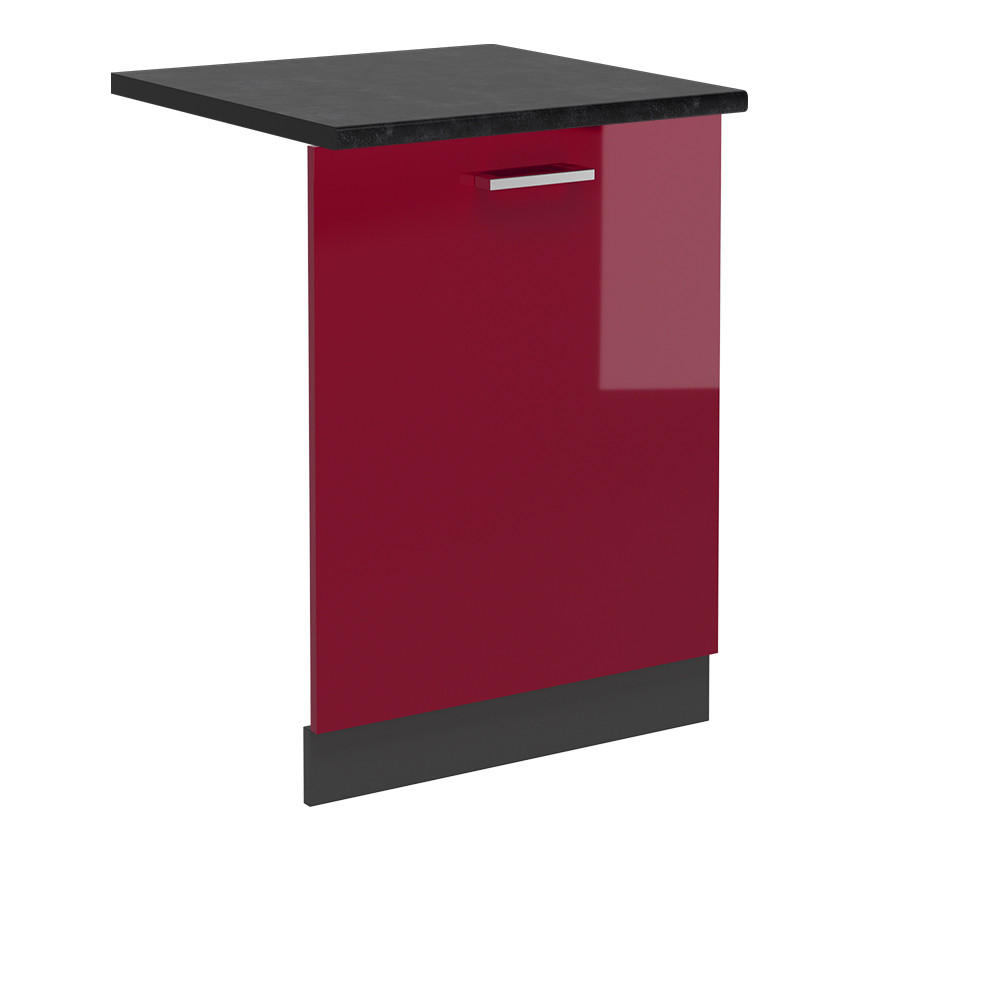 Vicco ČELNÍ PANEL MYČKY R-Line Červená vysoký lesk 60 cm , PD Antracit
