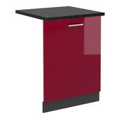 ČELNÍ PANEL MYČKY R-Line Červená vysoký lesk - antracitová/červená, kompozitní dřevo (60/81.8/1.6cm) - Vicco