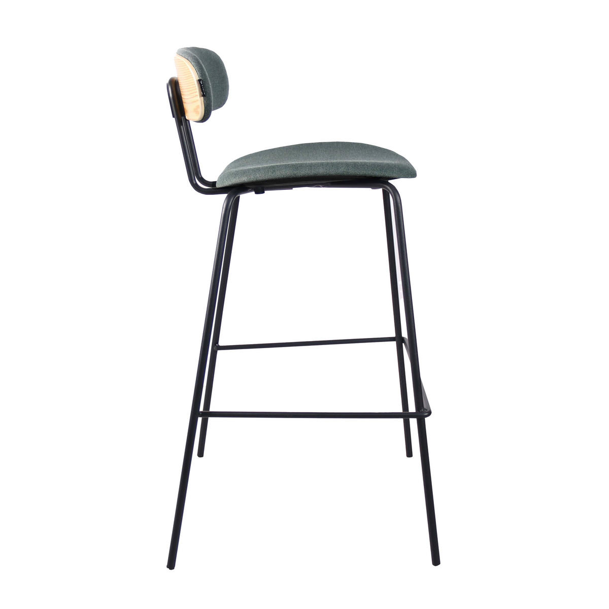 BARHOCKER 2-tlg., Grün - Grün, Holz (52/97/52cm) - Oviala