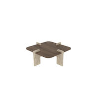 COUCHTISCH poalla Braun - Braun, Holz (90/90/35cm) - Habitat Garten