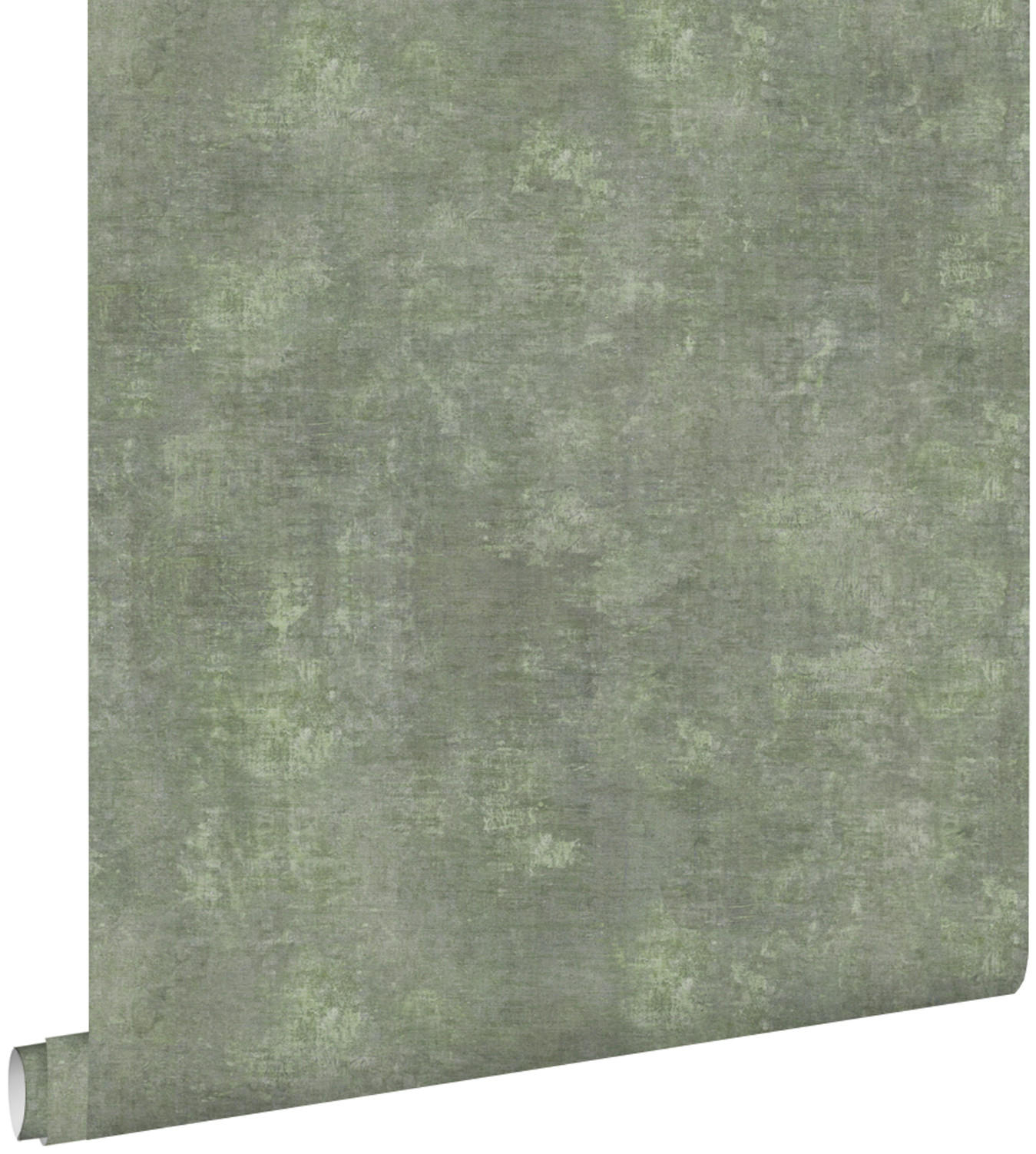 TAPETE Betonoptik 50 x 900 cm - Grün, Papier (50/900cm) - ESTAhome
